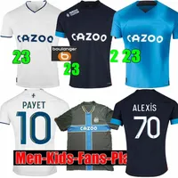 Alexis 22 23 Olympique de Marseilles Soccer Jersey Payet 2022 2023 om Gerson Milik Guendouzi Away Maillot de Foot Kamara 축구 셔츠 아래 남성 키트 키트 유니폼
