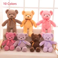 Christmas Teddy Bear Plush Toy 35cm Stuffed Animals Toy Playmate Soothing Doll Kids Toys Birthday Gifts 87
