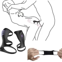 Sex Toy Massager Silicone Penis Ring Man Ampliator Extender Juguetes para hombres Retraso de eyaculaci￳n Cabina reutilizable S Manga