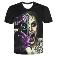 Joker 3D T-shirt Men Suicide Esquadrão T camisetas Hip Hop Funny Tops Harley Quinn Manga curta Camisetas Fashion Novelty Casu253p