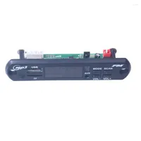 Audio de carro USB TF FM Módulo de rádio Compatível sem fio Bluetooth 12V MP3 WMA Decoder Board Player com controle remoto para