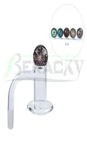 Beracky Biseled Edge Blender Smoking Quartz Banger con vidrio Dichro Marble Terp Pearls 20mmod 10 mm 14 mm 18 mm Slurper femenino