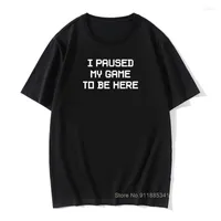 T-shirts masculins masculins I USUSE MY GAME pour être ici nouveauté Men Tops Cool Tee Shirt Video Gamer Gaming Cotton T-shirts