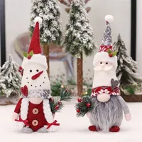 Christmas Decorations Other Event Party Supplies Handmade Swedish Tomte Gnome Santa Sitting Plush Doll Decoration Ornaments Xmas Holiday Home 220908