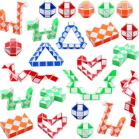 Parti Favor 24 Blok Magic Snake Cube Mini Hız Küpleri Twist Bulmaca Oyuncakları Çocuklar İçin Çanta Dolguları Favor Rastgele Renk Damlası Deliv Bdebaby Amqit