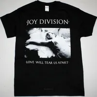 Joy Division Love는 우리를 찢을 것입니다. 검은 티셔츠 포스트 펑크 주문 Tshirt 남자 여름 패션 티셔츠 유로 크기 247m
