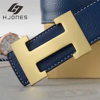 Hjones Männergürtel h Leder für klassische einzigartige Designgeschäft Elegant Feel Mode komfortable farbenfrohe Stil L1 220125266n