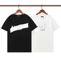 Camas de camisetas masculinas Balmanes Camisas clássicas da moda casual 2022 Silicone de manga curta Top de tamanho grande