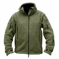 Jagdjacken Herren Taktischer Outdoor-Jacke Anzug warm Liner Fleece Multipocket wasserdicht und kaltsicherer Wind Kapuze