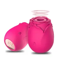 Sex Toy Massagebaste EQV Rose Vibator Spielzeug Klitoris -Sauger 10 Modus Saugbiitoris Nippel rosa Vibratoren für Frauen Erwachsener S.