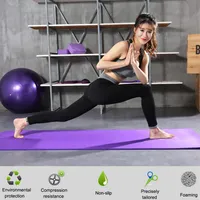 1830 610 10mm NBR Yoga Mat Non Slip Carpet Fitness Environmental Gymnastics Mats Pilates Gym Sports Exercise Pads For Beginner248d