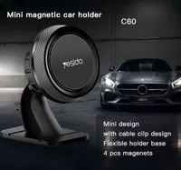 Factory Custom Universal Magnetic Mobile Phone Car Holder Mini 4pcs Magnets Mobile Telefoon Auto -mount