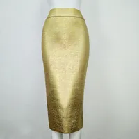 Długa spódnica kobiety Lady Gold Sliver Fashits Formal Ol Factory Wholesale YS2113