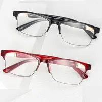 Occhiali da sole retr￲ a met￠ telaio occhiali da lettura da donna uomo ad alta definizione occhiali presbiopici Ultralight Far Sight 1.0- 4.0