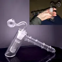 18mm Female Glass Hammer 6 Arm Filter Hookahs Bubbler Oil Burner Water Bong Pipe Thick Showerhead Perc Dab Rigs Tobacco Smoking Hand Pipes