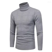 Sweaters para hombres Sweater de otoño de primavera para hombres Men de invierno Ropa de manga larga Torteza de ropa de manga larga