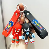 Cartoon Super Mouse Sonic Toy Key Chain Car Animação Cutekey Pingente Pingente Pingente Kichain