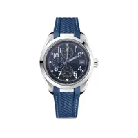 2021 New Mens Super Watch Quartz Mouvement Stop-Stop Strap Black Rubber et Bracelet en acier inoxydable Watches 1884 12 Num￩ro Wristwa324M