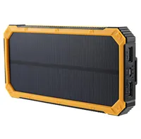 20000mah Solar Power Bank For Xiaomi Iphone LG Phone Charger Battery Portab