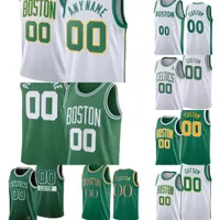 농구 유니폼 75th Custom Men Women Youth Boston''Celtics''Jayson 0 Tatum AL 42 Horford Jaylen 7 Brown Marcus 36 Smart