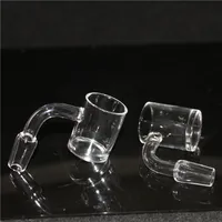 Fumer 4 mm d'￩paisseur transparent en bas de quartz banger ongle 10 mm 14 mm 18 mm m￢le top plat top plate de 30 mm ongles de quartz pour les bangs d'eau en verre dab
