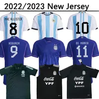 2022 Argentina Fans Player Version Soccer Jerseys Home Away 2022 2023 Di Maria Dybala Football Shirt Aguero Maradona Montiel Martinez Maillot Men Train