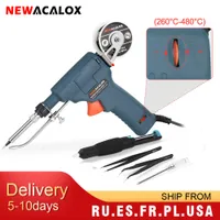 Cheap Tools EquipmentElectric Irons NEWACALOX 110/220V 60W US/EU Hand Held Internal Heating Electric Soldering Iron Automatically Se...