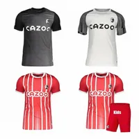 축구 세트/트랙 슈트 새로운 여름 2022 2023 SC Freiburg Soccer Jersey 22 23 달리기 세트 여름 짧은 소매 축구 훈련복 조깅 가능한 티셔츠 F 40v8#