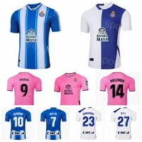 Club RCD Espanyol Soccer Jersey Joselu Exposito Oscar Gil Darders Lecomte Gomez Vinicius Olivan Sanchez Calero Mellamed Football Shirt Kits for Sport Fans 2022 2022