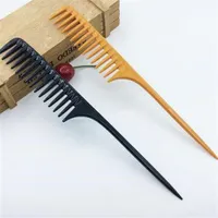 1 Pc 2 Colors Professional Tip Tail Comb for Salon Barber Section Hair Brush Hairdressing Tool DIY Hair Wide Teeth Combs270E