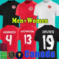 21 22 Jerseys de futebol do Canadá Davies David Osorio Homens Mulher Kids 2021 2022 Home Away Evstaquio Hutchinson Cavallini Larin Hoilett Futebol camisas de futebol Buchanan