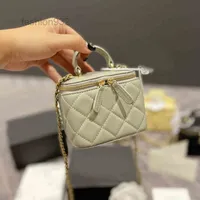 Akşam çantaları klasik elmas mini ruj çantası kadın tasarımcı zinciri omuz anahtar çantaları deri omuz çantaları çapraz bayan cüzdan 220719