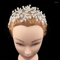 Clip per capelli Tiara e corone Hadiyana classiche foglie carine design di gioielli da sposa da sposa Women BC4514 HAAR SIERADEN BRUILOFT