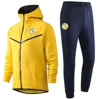 2020 Senegal Milli Takımı Futbol Hoodie Sweatshirt Takip Setleri Kış Erkekler Sıradan Sporlu Spor Kapüşonlu Eğitim Spor Giyim Takımları S2959