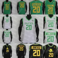 Nieuw college -basketbal draagt ​​NCAA 20 Sabrina Ionescu Jersey Oregon Ducks basketballirtes White Green Zwart geel gestikt