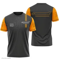 Marcas de moda McLaren Men's T Shirts F1 Formula One Summer Extreme Sports Designer Racing Fan Casual