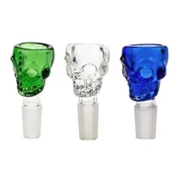Skull Themed Male Smoking Replacement Bowl For Glass Bong Water Pipe Dab Rigs