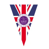 2022 Queen of England Pennant String Flags Elizabeth Decoring Hanging Flag the Queens Platinum Jubilee 14x21cm Banner 4SC H1