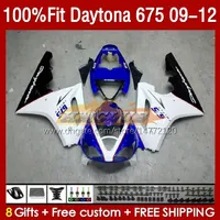 Spuitvormige schimmelbeuringen voor Daytona 675 675R 2009-2012 Bodys 150No.6 Daytona675 09 10 11 12 Bodywork Daytona 675 R 2009 2010 2011 2012 OEM KUIST KIT BLUE Stock