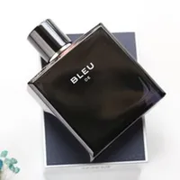 2022 hommes chauds parfums vaporisateur parfums orientaux homme 100 ml bouteille noire bleu parfum homme aromathérapie gentleman