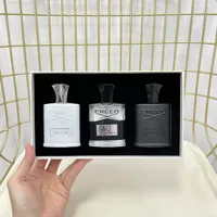 Creed perfume Collection gift set silver Mountain Water/Creed aventus/Millesime Imperial 3X30Ml Amazing Perfume body mist