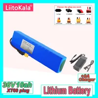 Liitokala 36V 10AH 10S3P 18650 Batterie rechargeable Pack Bike Modified Batteries Electric Vehicle Charger Li Lon 2A Charger
