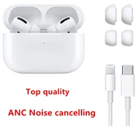 Air pods pro Gen 3 Earphones ANC Noise cancelling transparent Earphones Metal Hinge Wireless Charging Bluetooth Headphones AP3 AP2 Earbuds 2nd Generation