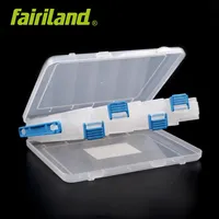 Fairiland multifunctional fishing tackle box 12 Compartments DOUBLE side lure bait boxes Transparent bait hook organizer223G
