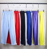 Pantalon masculin pour hommes pantalons de sport concepteurs de pantalons de sport combinaisons de tracks vestes vestes vestes ￠ swirkes pantalons arc-en-ciel cordon zipper pantalon de sport d￩contract￩