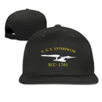 Star Trek USS Enterprise Flat Bill Bill Hats Sports Cap Outdoors Cap Men and Women Hip-Hop Hat269u