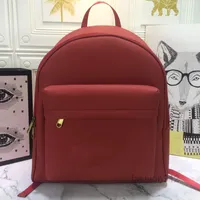 Bolsos escolares bolsos de mochila mochila mochila femenina de viajes femenino bordes de cuero de altura de alta calidad mochila de mochila BA