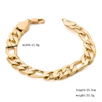 2020 Boys di alta qualità 316L Acciaio inossidabile inossidabile 18K Gold Change Chain Bracelets for Women Men Birthday Gift Jewelry2366