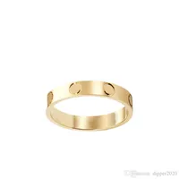 Love Screw Ring Men's Band Rings Classic Luxury Designer Jewel Women Titanium Steel Eloy Gold-Plated Gold Silver Rose Neve246J