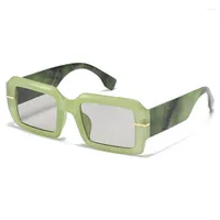 Sonnenbrille Vintage Fashion Square Frauen M￤nner Designer Klassische Reise -Trend -Sonnenbrille f￼r weibliche Brillen UV400